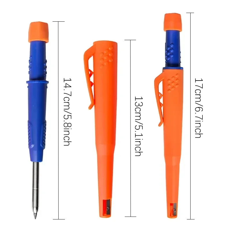 Neue 2-In-1 Solide Zimmermannsbleistifte Mit Spitzer Zimmermann 2,8 Mm Solide Druckbleistifte Markierungswerkzeuge Bau/Zimmerler Neue 2-In-1 Solide Zimmermannsbleistifte Mit Spitzer Zimmermann 2,8 Mm Solide Druckbleistifte Markierungswerkzeuge Bau/Zimmerler - Image 4