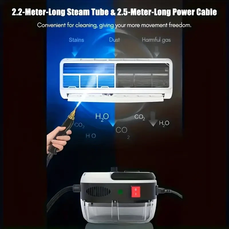 Hochtemperatur-Dampfwaschanlage, Düsenwaschanlage, Dunstabzugshaube Für Die Küche, Klimaanlage, Autowaschanlage, Haushaltsgeräte. Eu/Us-Stecker Hochtemperatur-Dampfwaschanlage, Düsenwaschanlage, Dunstabzugshaube Für Die Küche, Klimaanlage, Autowaschanlage, Haushaltsgeräte. Eu/Us-Stecker - Image 5