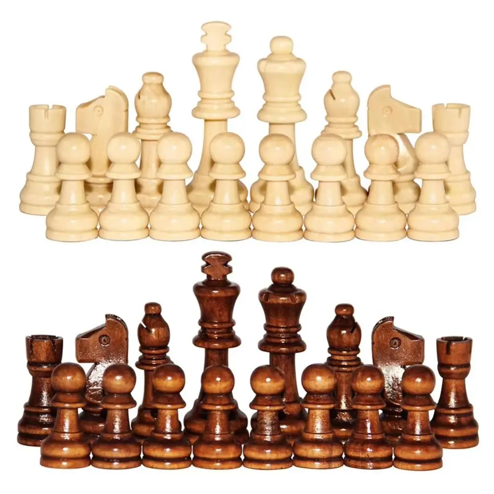 3-In-1 Schach-, Backgammon- Und Dame-Set Holz-Schachbrett Brettspiele-Set Tragbares Lehrreiches Internationales Schachspiel 3-In-1 Schach-, Backgammon- Und Dame-Set Holz-Schachbrett Brettspiele-Set Tragbares Lehrreiches Internationales Schachspiel - Image 2