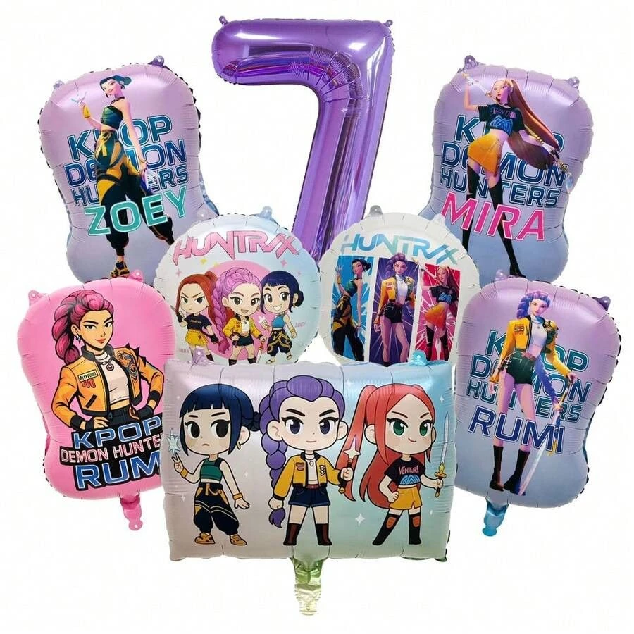 Heißer Kpop Demon Hunters Nummer 1-9 Folienballon-Set, Vollständiges Ensemble-Themenballons Geburtstagsparty-Dekorationen Foto-Requisiten Neu Heißer Kpop Demon Hunters Nummer 1-9 Folienballon-Set, Vollständiges Ensemble-Themenballons Geburtstagsparty-Dekorationen Foto-Requisiten Neu - Image 7