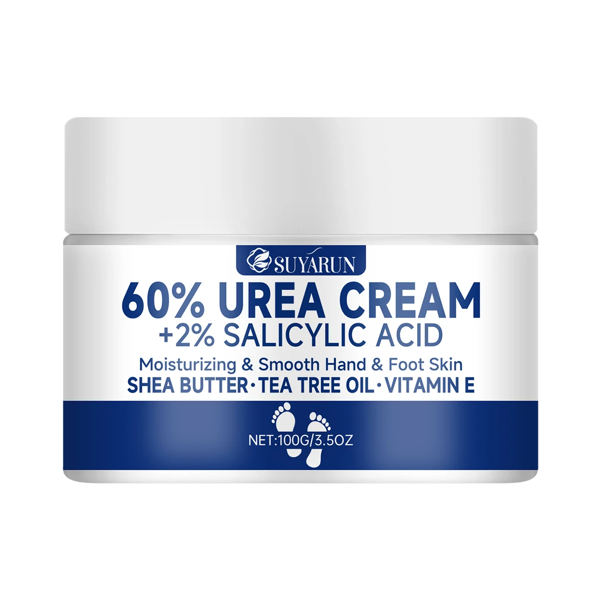 Suyarun 60 % Harnstoff-Fußcreme Für Rissige Fersen Und Trockene Haut – Intensive Feuchtigkeitsspendende Behandlung, Hornhautentferner, Diabetische Fußpflege. Suyarun 60 % Harnstoff-Fußcreme Für Rissige Fersen Und Trockene Haut – Intensive Feuchtigkeitsspendende Behandlung, Hornhautentferner, Diabetische Fußpflege. - Image 9