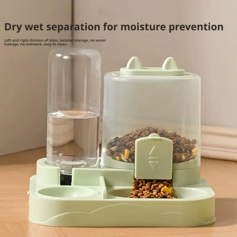 Cat Bowl Automatic Feeder With Spill Proof Design With Water Fountain Pet Food Dispenser For Small Medium Large Cats Dogs Cat Bowl Automatic Feeder With Spill Proof Design With Water Fountain Pet Food Dispenser For Small Medium Large Cats Dogs - Image 4