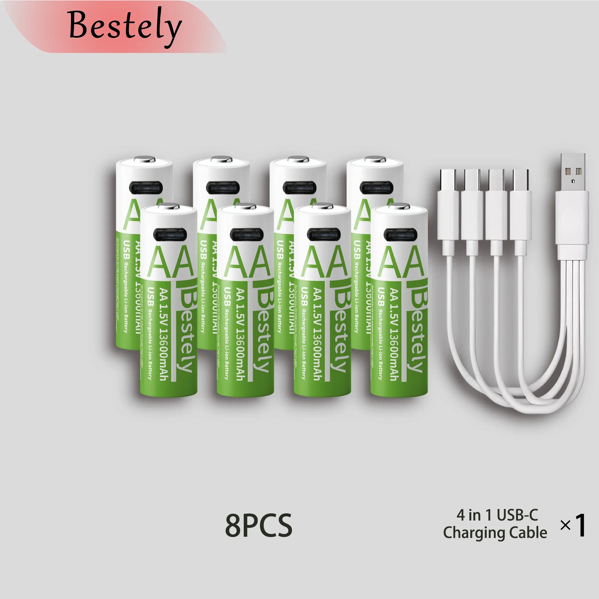 1,5 V Aa Lithium-Batterie 13.600 Mah – Wiederaufladbar Mit Usb-C, Li-Ionen-Akku Mit Bis Zu 2000 Ladezyklen 1,5 V Aa Lithium-Batterie 13.600 Mah – Wiederaufladbar Mit Usb-C, Li-Ionen-Akku Mit Bis Zu 2000 Ladezyklen - Image 12