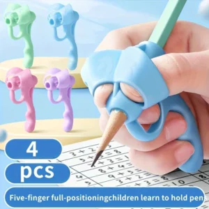 4 stücke Grip Stift Corrector Set Schreiben Corrector Weiche Gummi Schreiben Haltung Grip Stift Handschrift Hilfe Korrektur Werkzeug