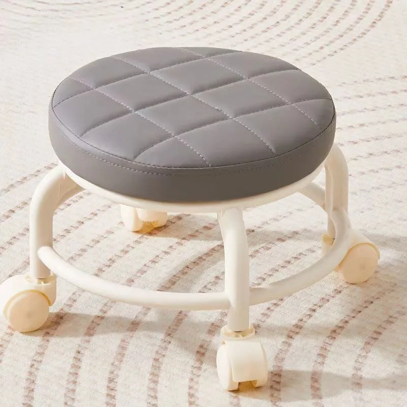 Pulley, Low Stool, Universal Wheel, Small Stool, Seat With Wheels, Children'S Multi-Functional Shoe Changing Stool, Round Stool Pulley, Low Stool, Universal Wheel, Small Stool, Seat With Wheels, Children'S Multi-Functional Shoe Changing Stool, Round Stool - Image 5