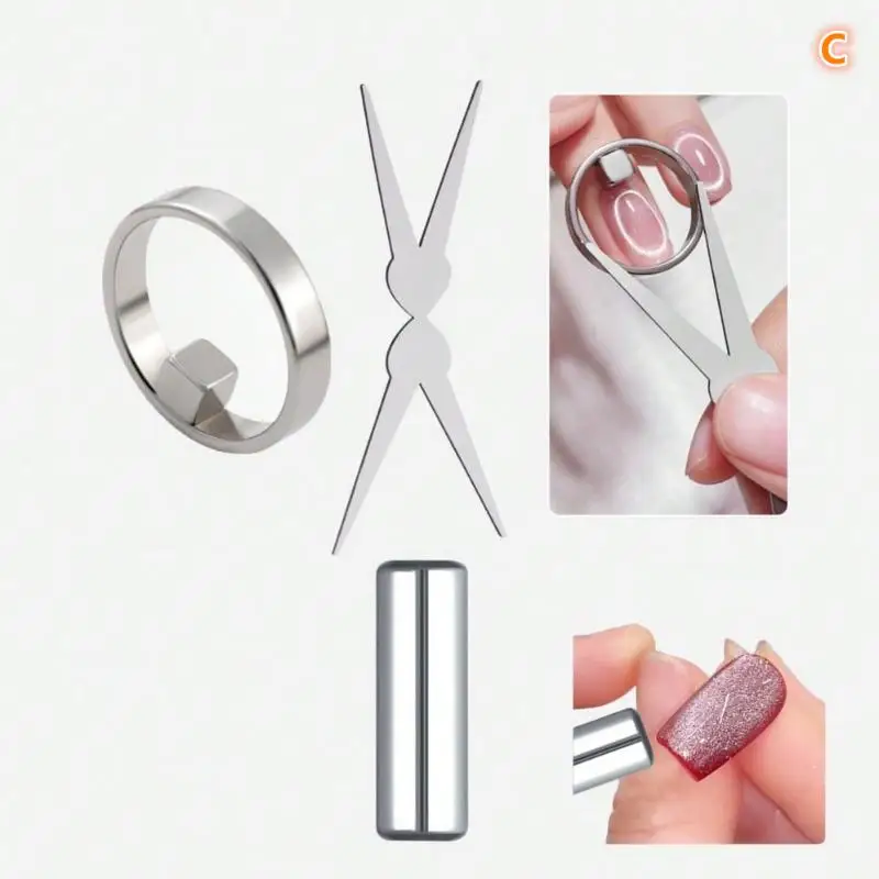 Katzenaugen-Nagelmagnet-Set, French-Tip Katzenaugen-Herzmagnete Nagelmagnet-Stift Katzenaugen-Gel-Lack Magnete Werkzeuge Maniküre Katzenaugen-Nagelmagnet-Set, French-Tip Katzenaugen-Herzmagnete Nagelmagnet-Stift Katzenaugen-Gel-Lack Magnete Werkzeuge Maniküre - Image 9