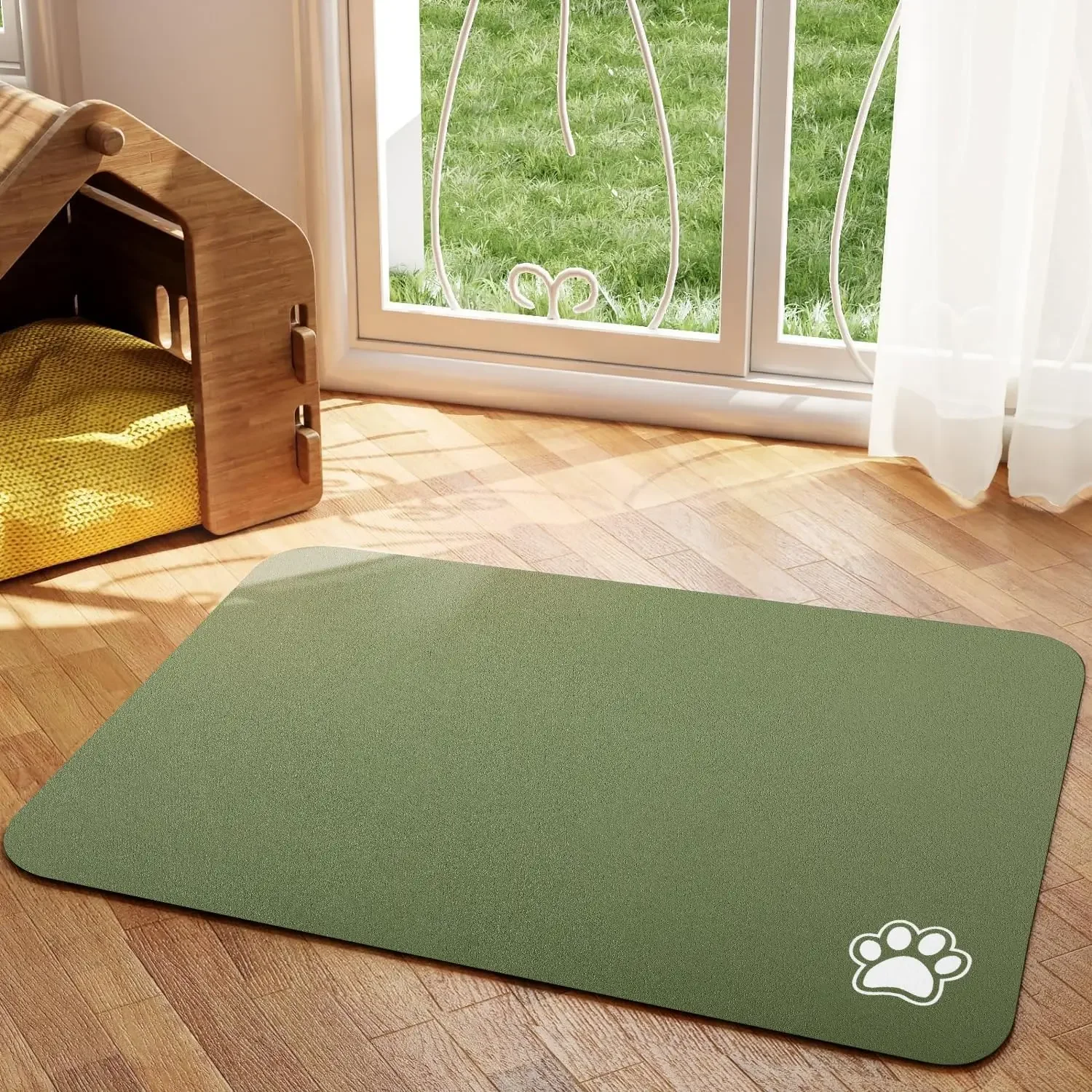 Pet Feeding Mat Absorbent Dog Cat Mat For Food And Water Easy To Clean Pet Placemats Quick Dry Dog Mat For Messy Drinkers Pet Feeding Mat Absorbent Dog Cat Mat For Food And Water Easy To Clean Pet Placemats Quick Dry Dog Mat For Messy Drinkers - Image 8