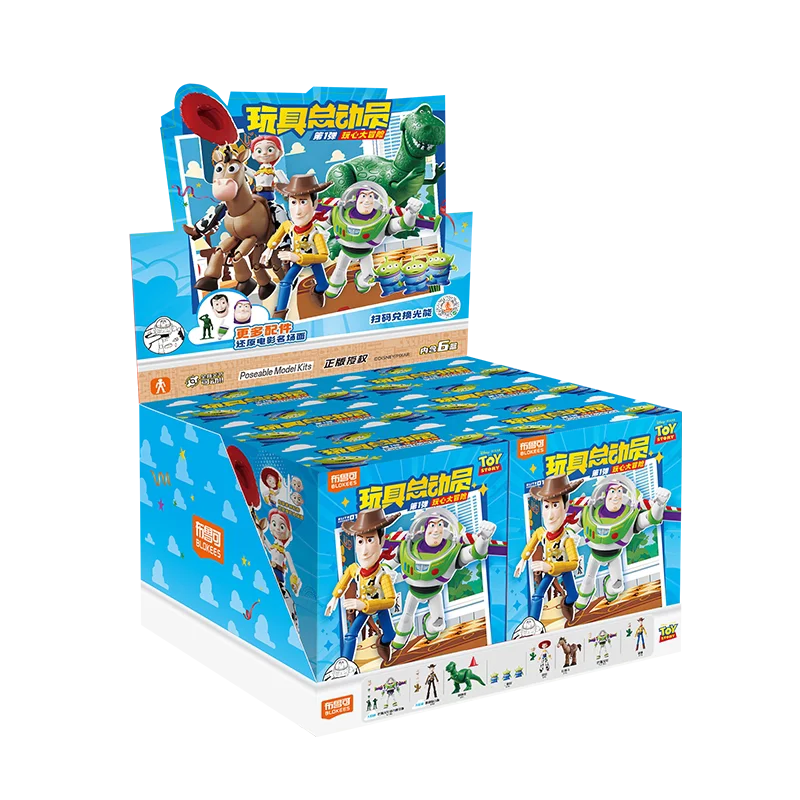 Original Blokees Toy Story Disney Pixar Woody Buzz Lightyear Jessie Rex Bullseye Alien Actionfiguren Zum Zusammenbauen, Modellspielzeug, Geschenk Original Blokees Toy Story Disney Pixar Woody Buzz Lightyear Jessie Rex Bullseye Alien Actionfiguren Zum Zusammenbauen, Modellspielzeug, Geschenk - Image 11