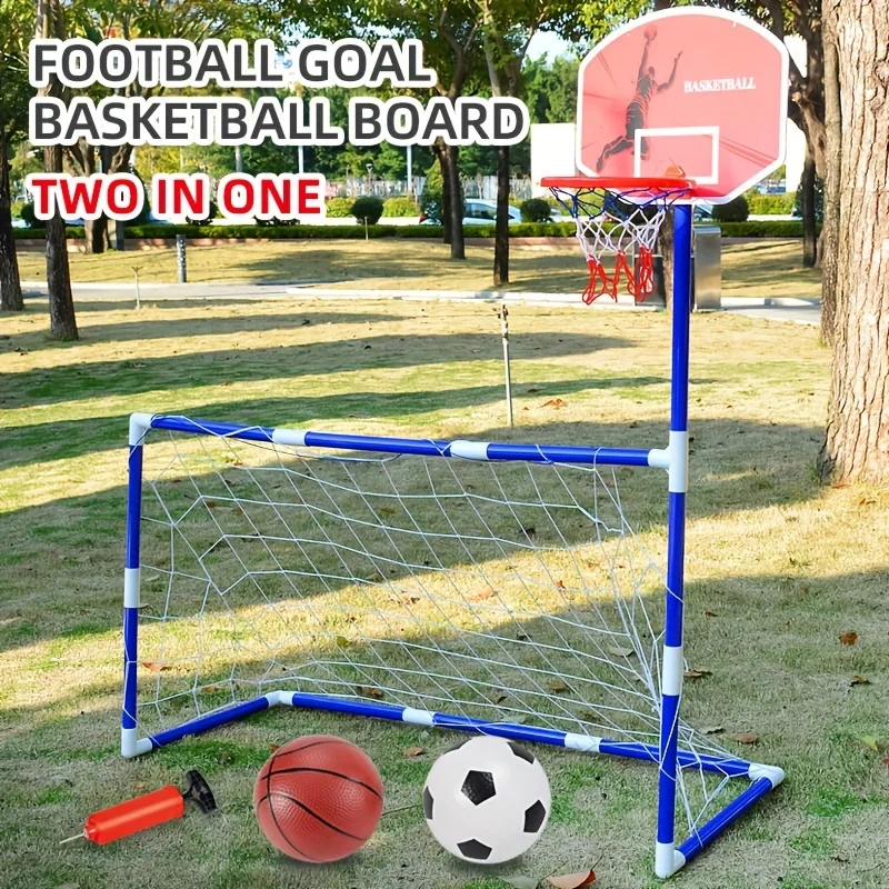 2-In-1 Fußball Tor &Amp; Basketball Korb: Spaß Eltern-Kind Interaktives Sportspiel Zeug Für Kinder! Sensorisches Integrations Training, Geschenk 2-In-1 Fußball Tor &Amp; Basketball Korb: Spaß Eltern-Kind Interaktives Sportspiel Zeug Für Kinder! Sensorisches Integrations Training, Geschenk