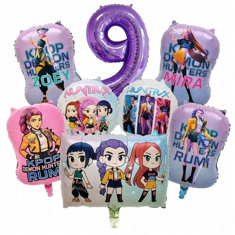 Heißer Kpop Demon Hunters Nummer 1-9 Folienballon-Set, Vollständiges Ensemble-Themenballons Geburtstagsparty-Dekorationen Foto-Requisiten Neu Heißer Kpop Demon Hunters Nummer 1-9 Folienballon-Set, Vollständiges Ensemble-Themenballons Geburtstagsparty-Dekorationen Foto-Requisiten Neu - Image 14