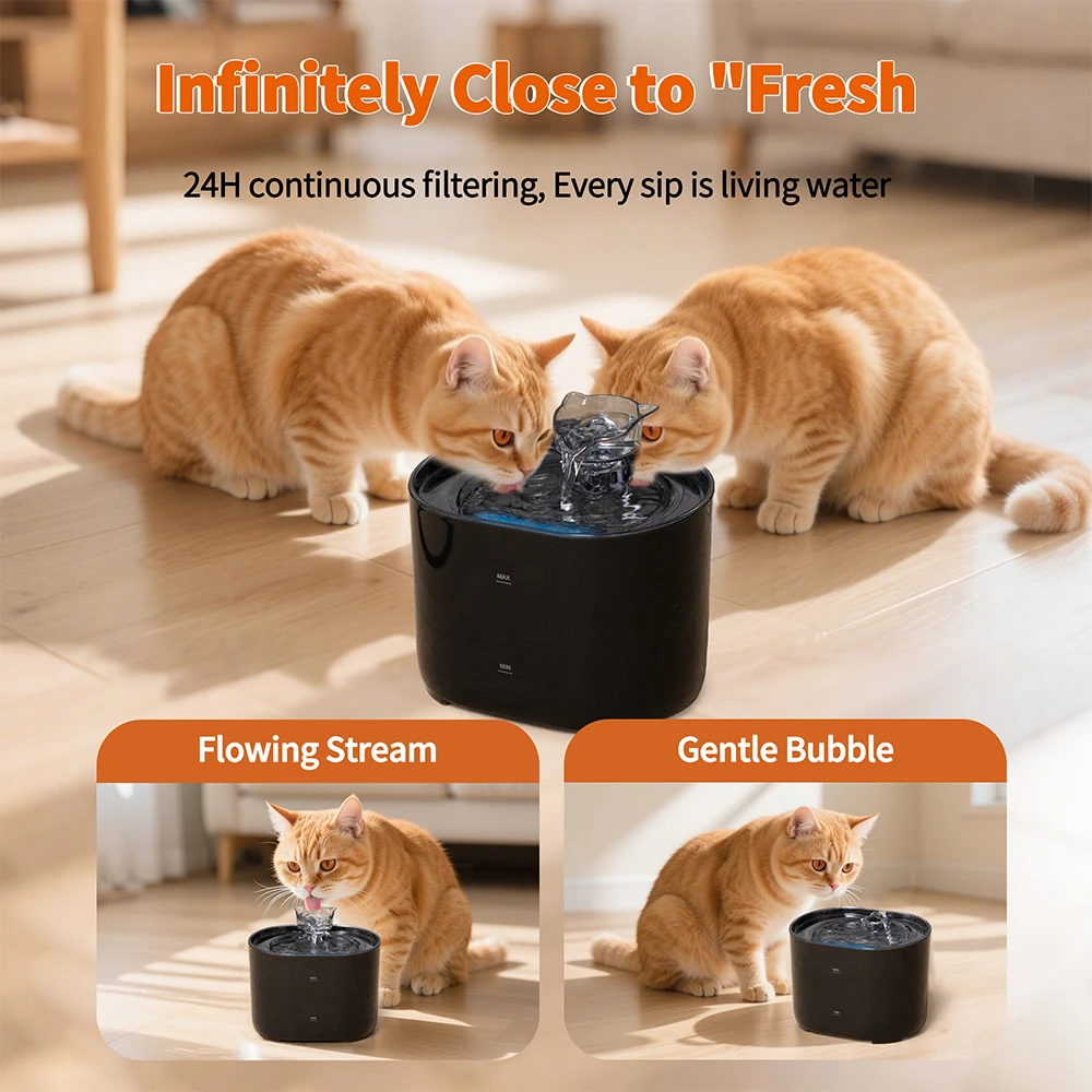 Katze Wasser Brunnen Auto Umlauf Filtring Katzen Hund Wasser Dispenser Usb Elektrische Stumm Pumpe Katze Ohr Haustier Katzen Trinkbrunnen Katze Wasser Brunnen Auto Umlauf Filtring Katzen Hund Wasser Dispenser Usb Elektrische Stumm Pumpe Katze Ohr Haustier Katzen Trinkbrunnen - Image 3