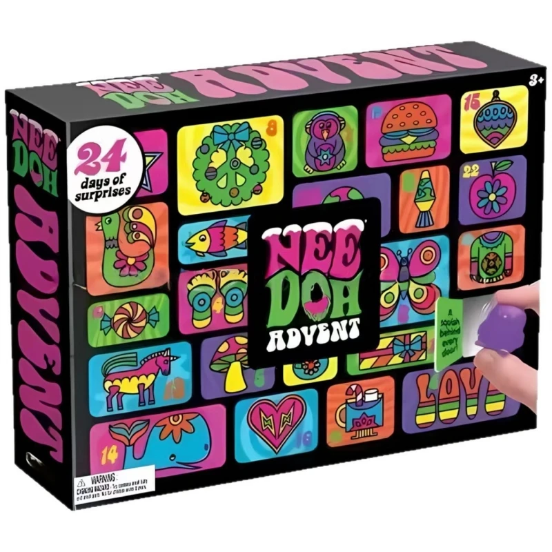 Adventskalender Squeeze-Fidget-Spielzeug, Mini Pop-Up Überraschungsbox, Sensorisches Stress- Und Angstabbau-Spielzeug, Süßes Kleines Geschenk Adventskalender Squeeze-Fidget-Spielzeug, Mini Pop-Up Überraschungsbox, Sensorisches Stress- Und Angstabbau-Spielzeug, Süßes Kleines Geschenk - Image 4