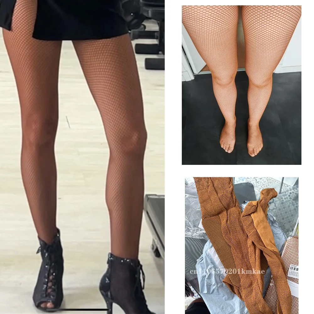 Hard Network Professionelle Netzstrumpfhose Damen Latin Dance Kleid Damen Ballsaal Latin Dance Strümpfe Elastische Latin Strumpfhosen Hard Network Professionelle Netzstrumpfhose Damen Latin Dance Kleid Damen Ballsaal Latin Dance Strümpfe Elastische Latin Strumpfhosen - Image 3