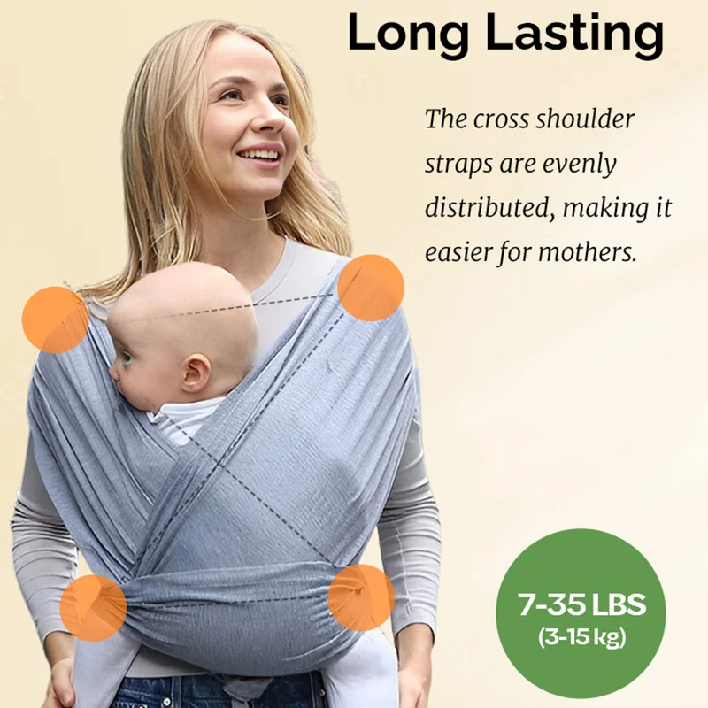 Pangdube Ergonomische Babytrage, Weiche Baumwolle, Känguru-Trage Für Neugeborene Bis 36 Monate, Bequeme Babytrage Vorne Pangdube Ergonomische Babytrage, Weiche Baumwolle, Känguru-Trage Für Neugeborene Bis 36 Monate, Bequeme Babytrage Vorne - Image 5