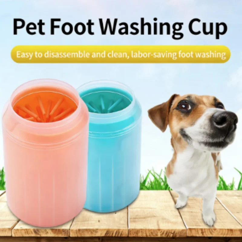 Portable Pet Paw Cleaner Soft Silicone Foot Washer With Cleaning Brush Dog Towel Bucket - Efficient Pet Cleaning Supplies Portable Pet Paw Cleaner Soft Silicone Foot Washer With Cleaning Brush Dog Towel Bucket - Efficient Pet Cleaning Supplies - Image 2