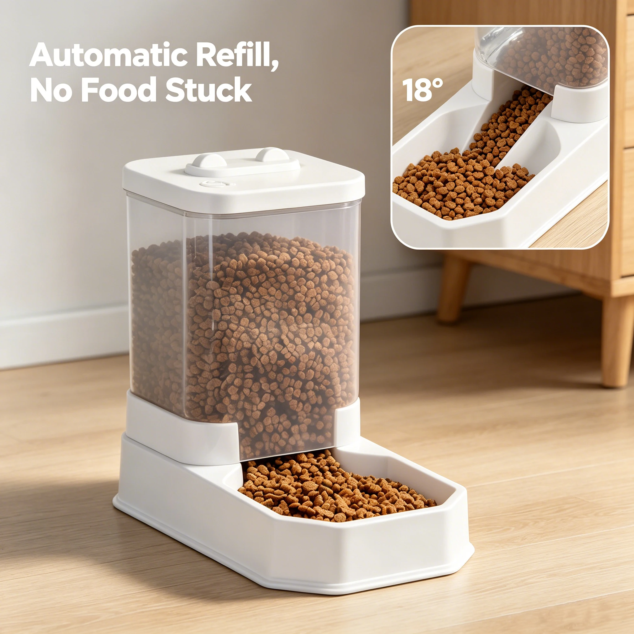 4L Large Capacity Automatic Cat Feeder &Amp; Waterer Set | Gravity Pet Food Dispenser For Cats &Amp; Dogs | Bpa-Free &Amp; Non-Electric Safe 4L Large Capacity Automatic Cat Feeder &Amp; Waterer Set | Gravity Pet Food Dispenser For Cats &Amp; Dogs | Bpa-Free &Amp; Non-Electric Safe - Image 5