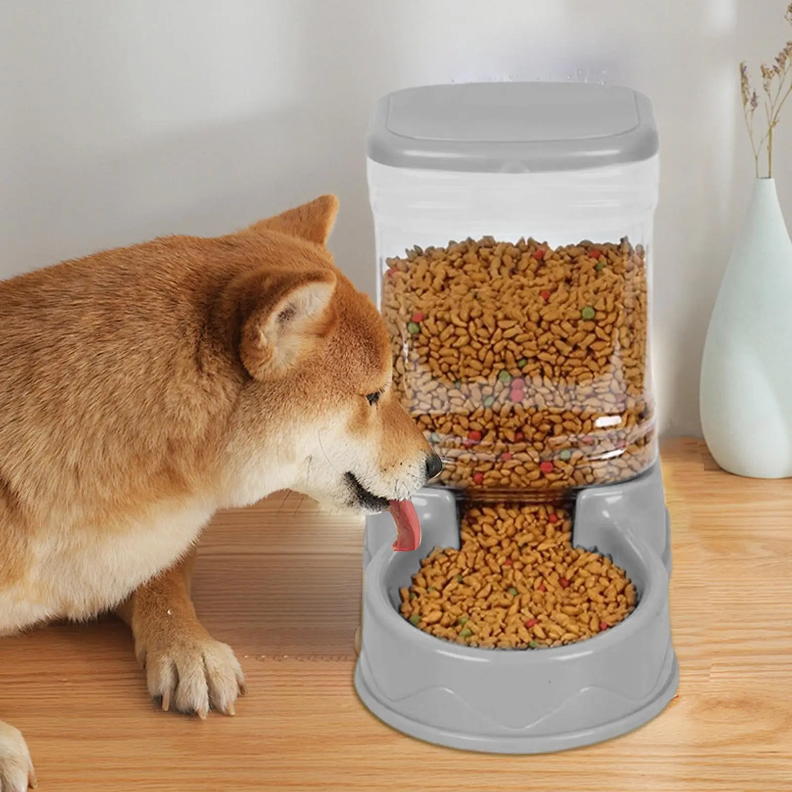 Cat Feeder For Dry Food Cat Waterer Food Feeder Large Capacity Automatic Dog And Cat Water Dispenser For Small To Medium Pets Cat Feeder For Dry Food Cat Waterer Food Feeder Large Capacity Automatic Dog And Cat Water Dispenser For Small To Medium Pets - Image 9