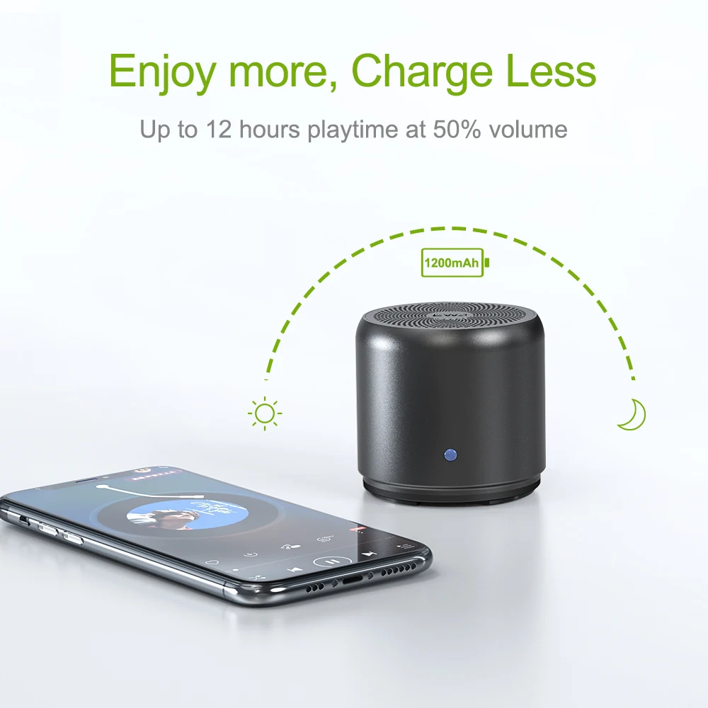 Ewa A106Max Bluetooth-Lautsprecher 8 W &Amp; Bass – Hd-Sound, Bluetooth 5.0, 1200 Mah, Kompakt Und Kabellos Ewa A106Max Bluetooth-Lautsprecher 8 W &Amp; Bass – Hd-Sound, Bluetooth 5.0, 1200 Mah, Kompakt Und Kabellos - Image 5