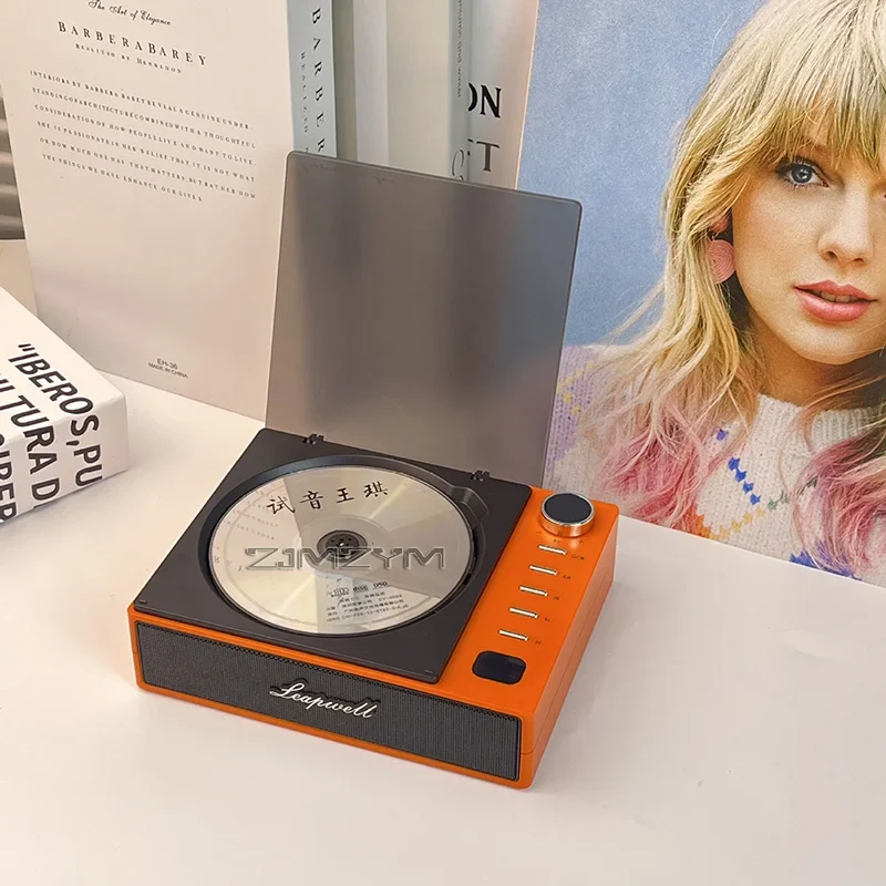 Retro Cd-Musikplayer Mit Bluetooth-Lautsprecher – Tragbarer Disc-Player Im Vintage-Stil Für Zuhause, Musik &Amp; Als Nostalgisches Geschenk Retro Cd-Musikplayer Mit Bluetooth-Lautsprecher – Tragbarer Disc-Player Im Vintage-Stil Für Zuhause, Musik &Amp; Als Nostalgisches Geschenk - Image 7