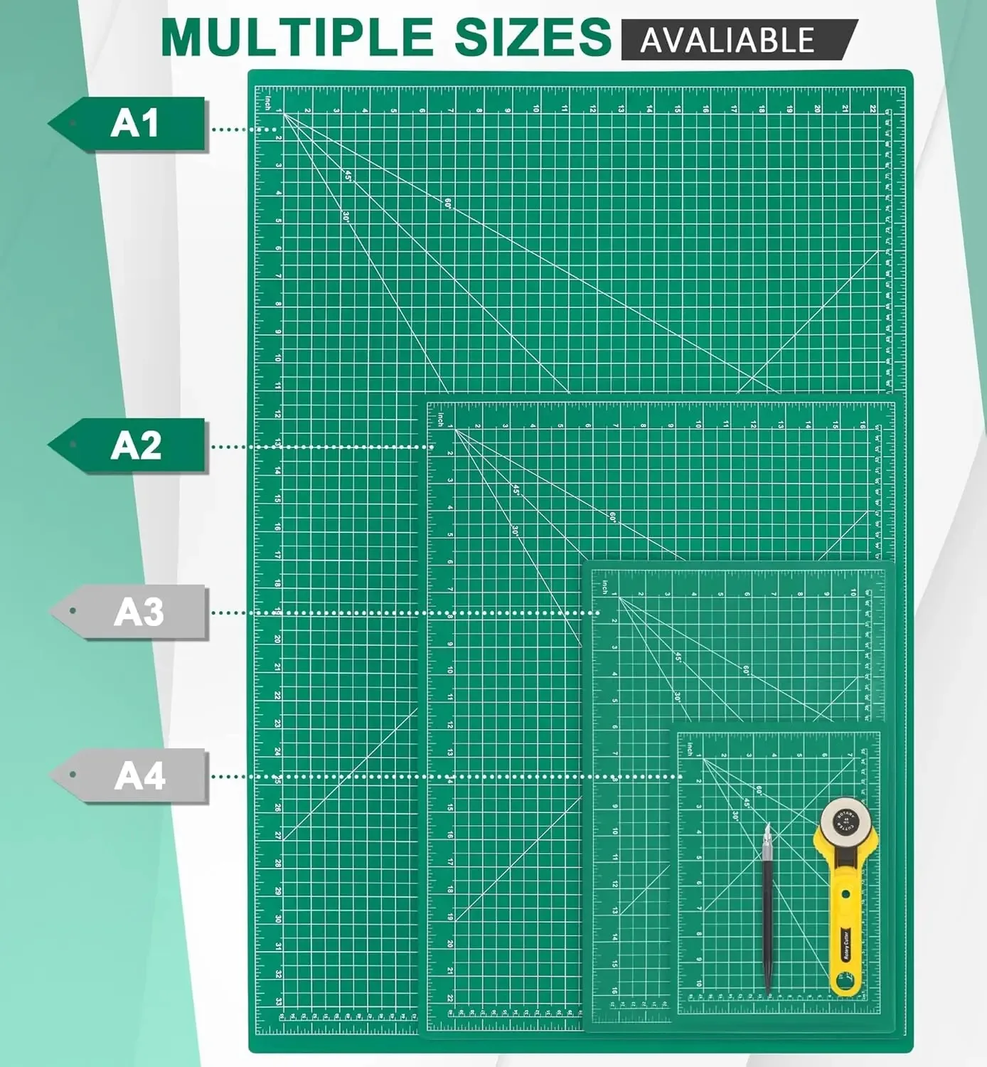 A2 A3 A4 A5 Pvc Schneidematte Doppelseitige Selbstheilung Bord Patchwork Werkzeuge Diy Manuelle Handwerk Künstler Schneiden Messer Schläger Kit A2 A3 A4 A5 Pvc Schneidematte Doppelseitige Selbstheilung Bord Patchwork Werkzeuge Diy Manuelle Handwerk Künstler Schneiden Messer Schläger Kit - Image 2