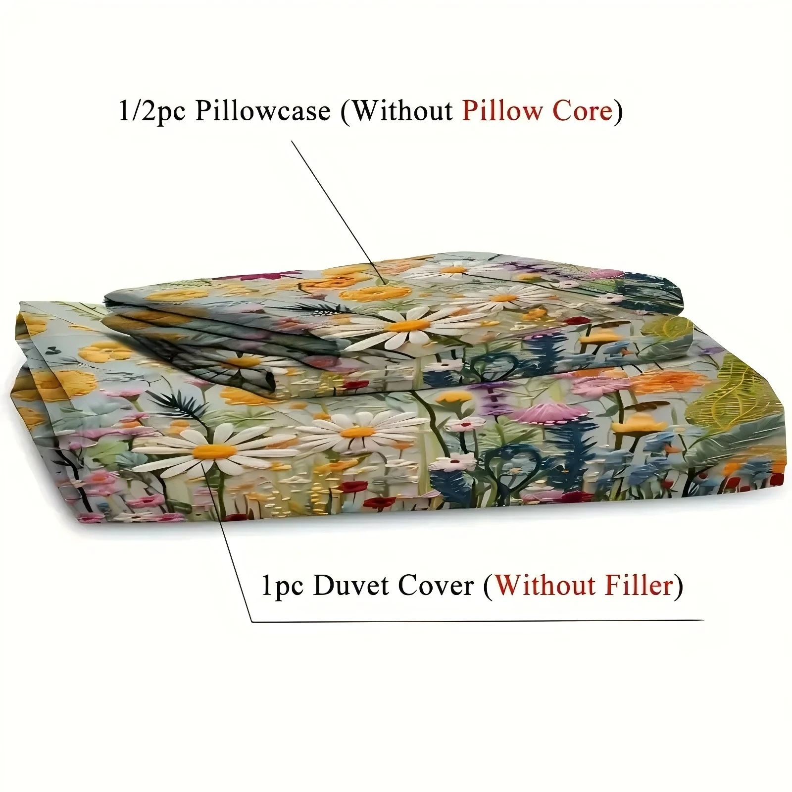 Color Oil Painting Floral Leaf 3D Print Quilt Cover Color Oil Painting Style Comfortable Spring Natural Bedding Cover Pillowcase Color Oil Painting Floral Leaf 3D Print Quilt Cover Color Oil Painting Style Comfortable Spring Natural Bedding Cover Pillowcase - Image 10