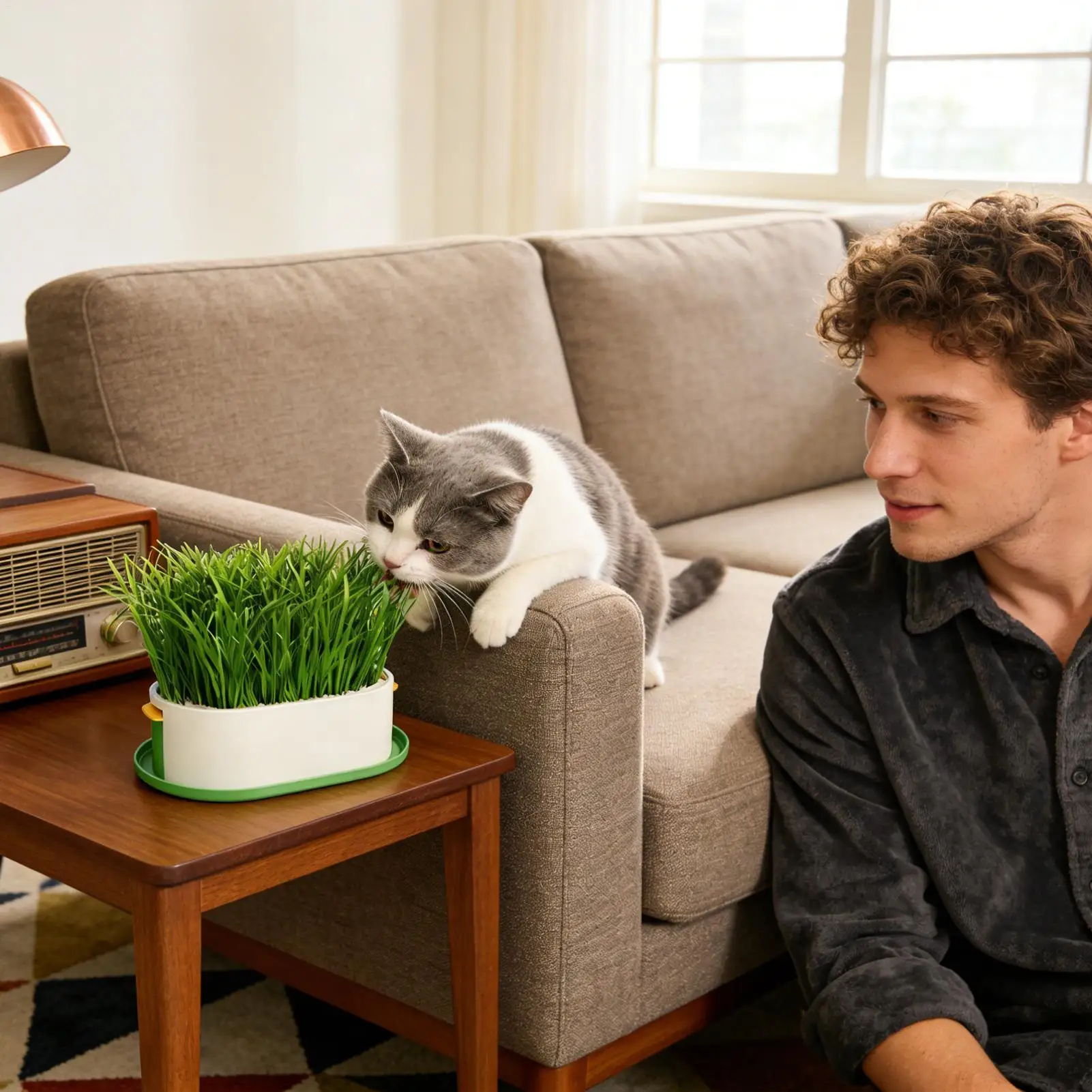 Cat Snack Grass Box Cat Catnip Grass Grow Station Soilless Planting Cat Grass Pot For Kitten Snack Pet Eating Cat Snack Grass Box Cat Catnip Grass Grow Station Soilless Planting Cat Grass Pot For Kitten Snack Pet Eating - Image 6