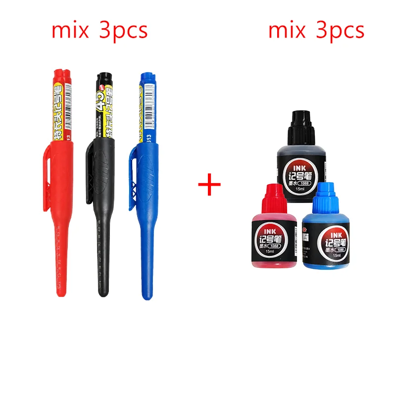 1–6 Stück, 45 Mm, Wasserdicht, Lange Kopfspitze, Tiefloch-Marker, Fliesen-Tischler-Stift, Mehrzweck Für Die Holzbearbeitung, Schwarze/Blaue/Rote Tinte 1–6 Stück, 45 Mm, Wasserdicht, Lange Kopfspitze, Tiefloch-Marker, Fliesen-Tischler-Stift, Mehrzweck Für Die Holzbearbeitung, Schwarze/Blaue/Rote Tinte - Image 41
