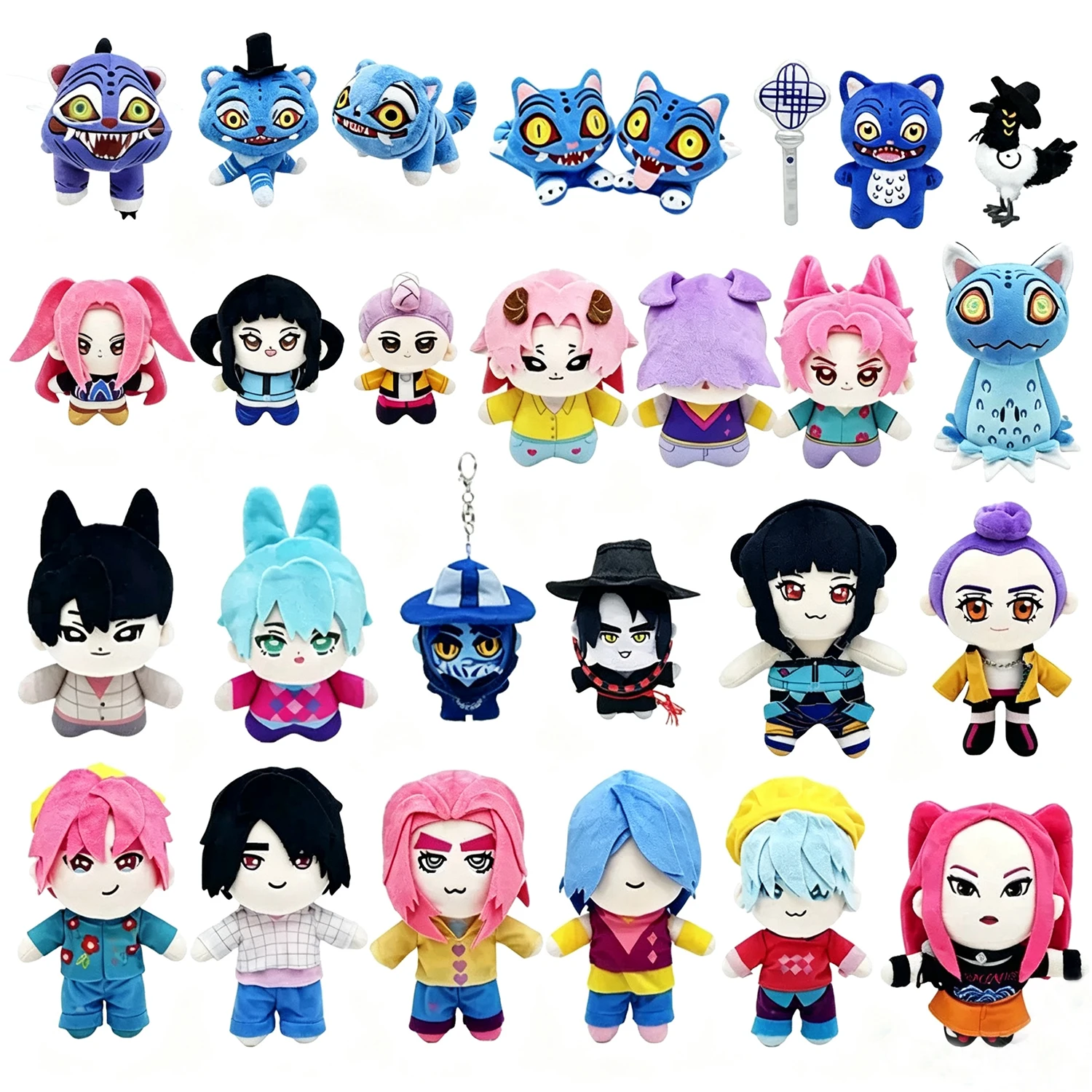 Neue, Angesagte Anime-Hunter-Plüschfigur: Süßer Lila Tiger Mit Schwarzem Hut, Elster Mit 3 Augen, Monsterjäger-Mädchen-Gruppe, Stofftier Für Fans Als Geschenk Neue, Angesagte Anime-Hunter-Plüschfigur: Süßer Lila Tiger Mit Schwarzem Hut, Elster Mit 3 Augen, Monsterjäger-Mädchen-Gruppe, Stofftier Für Fans Als Geschenk