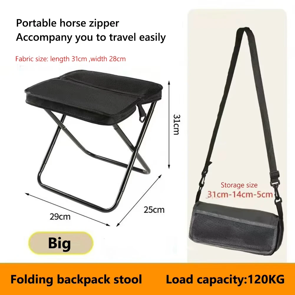 Outdoor Portable Foldable Stool, Compact And Easy To Store, Convenient For Fishing, Shoulder Bag Style Portable Stool Outdoor Portable Foldable Stool, Compact And Easy To Store, Convenient For Fishing, Shoulder Bag Style Portable Stool - Image 8