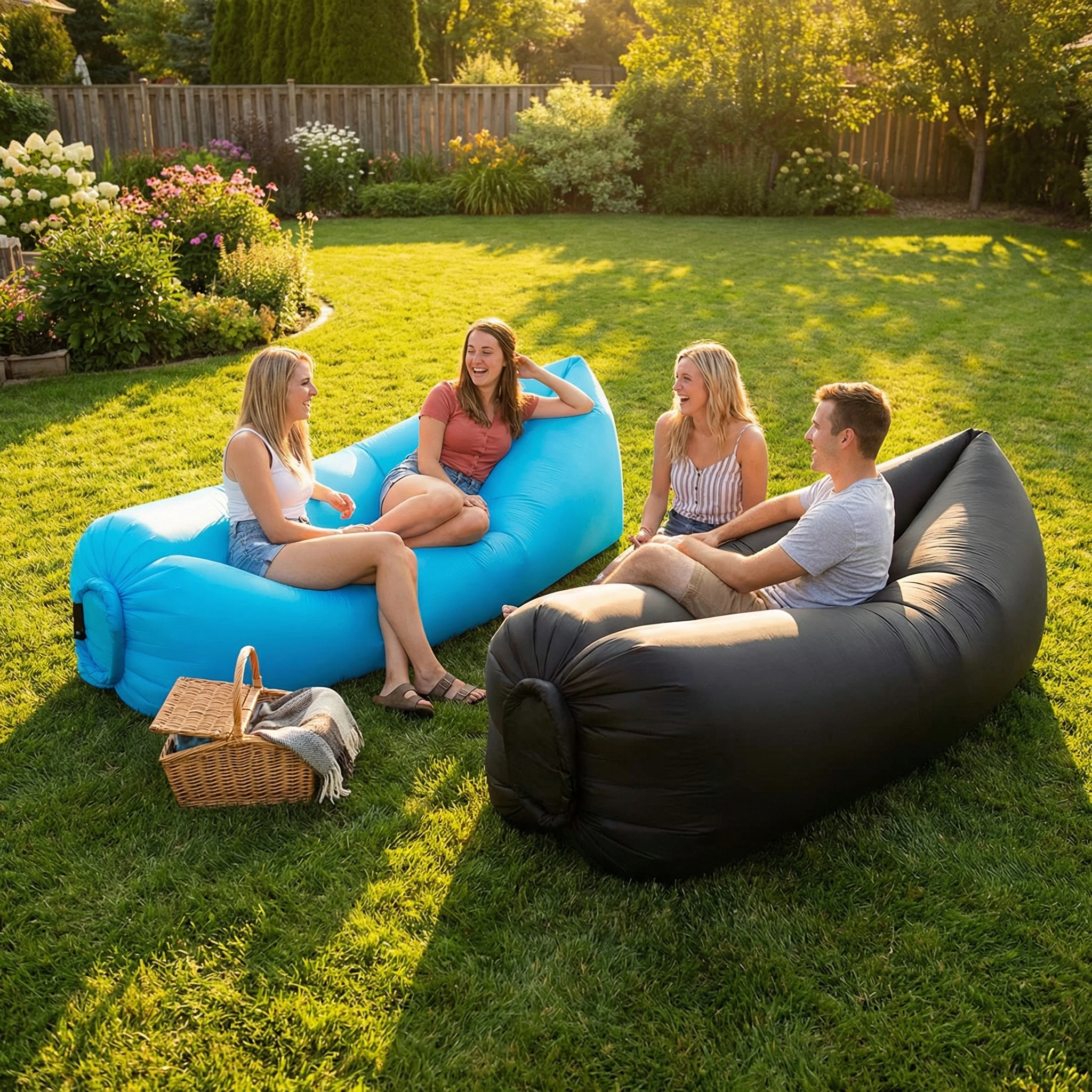 Aufblasbares Luftsofa Tragbare Schnell-Aufblasbare Wasserdichte Liege Für Strand Camping Pool Reisen Aufblasbares Luftsofa Tragbare Schnell-Aufblasbare Wasserdichte Liege Für Strand Camping Pool Reisen - Image 2