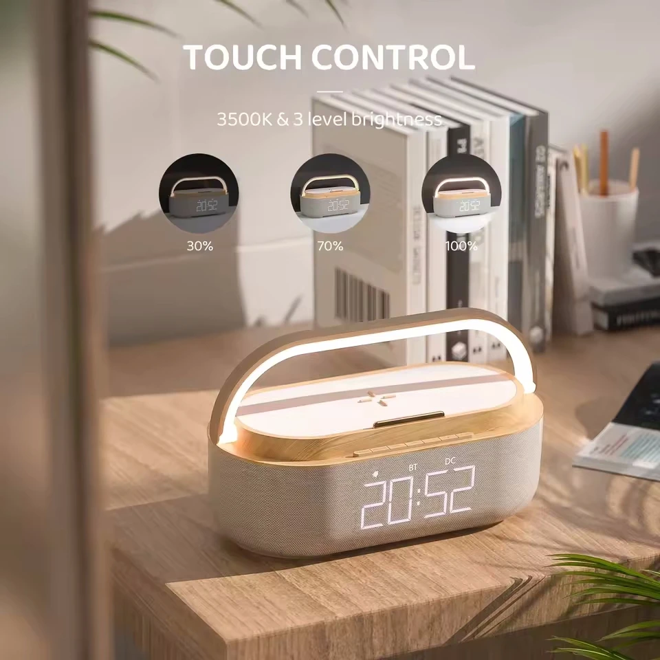 Tragbarer Bluetooth-Radiowecker Mit Fm-Radio, Ladefunktion, Lautsprecher, Nachtlicht &Amp; Wecker – Musikbox Für Zuhause, Büro &Amp; Unterwegs Tragbarer Bluetooth-Radiowecker Mit Fm-Radio, Ladefunktion, Lautsprecher, Nachtlicht &Amp; Wecker – Musikbox Für Zuhause, Büro &Amp; Unterwegs - Image 2