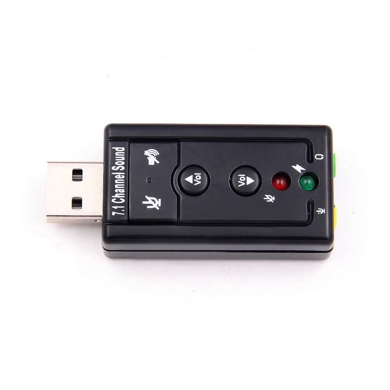 7.1 Usb-Stereo-Audioadapter – Externe Mini-Soundkarte Für Pc &Amp; Laptop, Kompatibel Mit Windows Xp, 2000, Vista &Amp; 7 Audioadapter