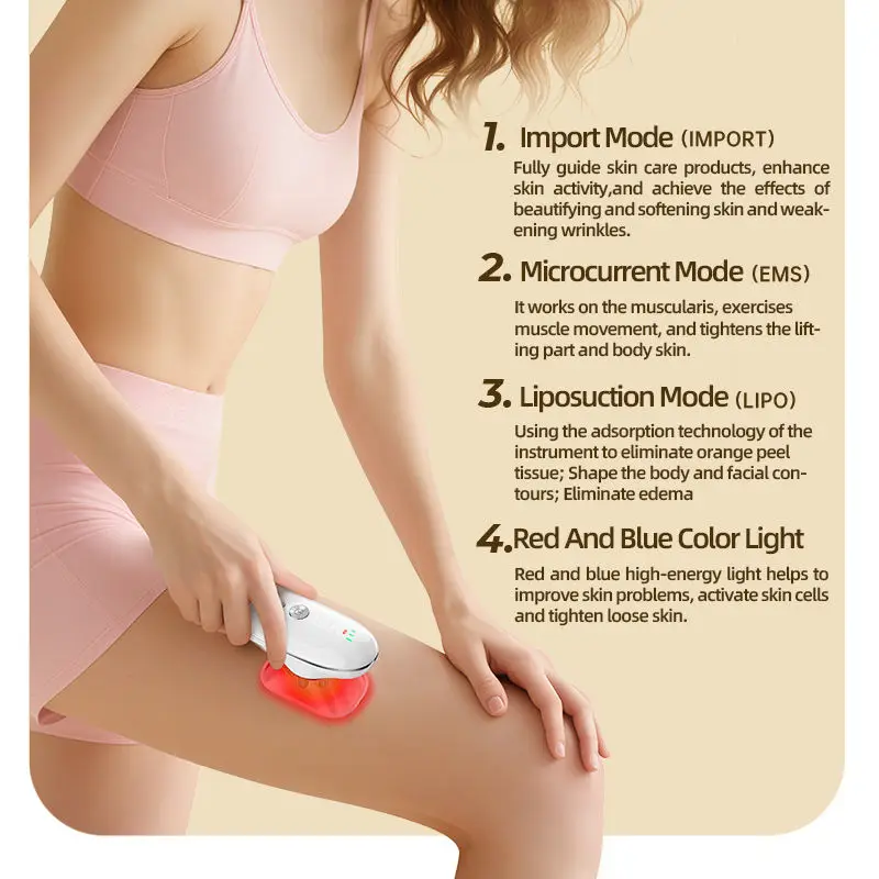 Anti-Cellulite-Werkzeug Und Hautstraffungsgerät, Körperformungsmassagegerät, Cellulite-Entfernungsmaschine Für Gesicht, Bauch, Arme, Beine, Taille Anti-Cellulite-Werkzeug Und Hautstraffungsgerät, Körperformungsmassagegerät, Cellulite-Entfernungsmaschine Für Gesicht, Bauch, Arme, Beine, Taille - Image 2