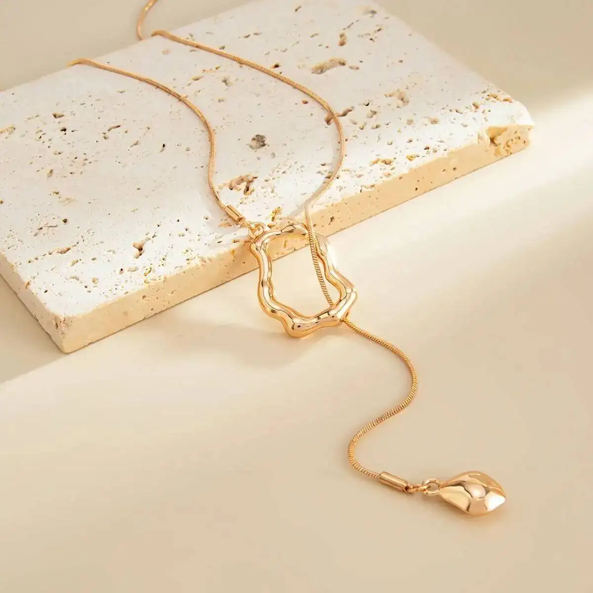 Einzigartige Sexy Lange Kette Geometrische Anhänger Halsband Halskette Für Frauen Vintage Verstellbare Pullover Kreuz Kette Schmuck Geschenk Einzigartige Sexy Lange Kette Geometrische Anhänger Halsband Halskette Für Frauen Vintage Verstellbare Pullover Kreuz Kette Schmuck Geschenk - Image 5