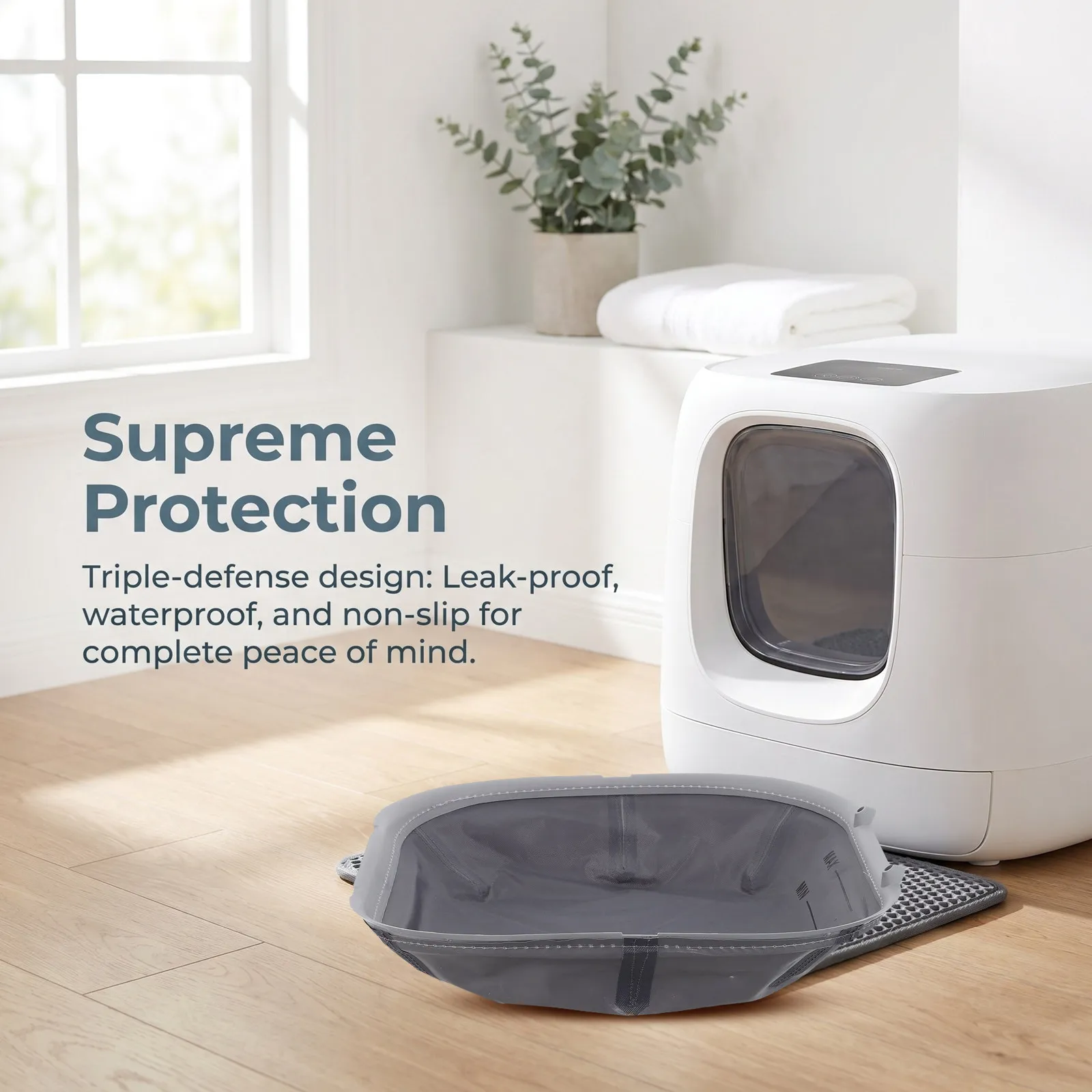 Cat Litter Box Mat Silicone Waterproof Leakproof Non Slip Soft Surface Easy Clean Replacement Cat Mat For Litter Tray Cat Litter Box Mat Silicone Waterproof Leakproof Non Slip Soft Surface Easy Clean Replacement Cat Mat For Litter Tray - Image 10