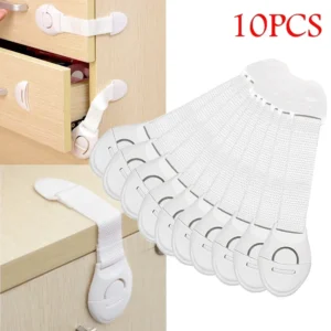 10 teile/los Für Baby Möbel Tür Schublade Schloss Kühlschrank Sicherheitsschlösser Kind Beweis Infant Protector Braun Schrank Sicherheitsschloss