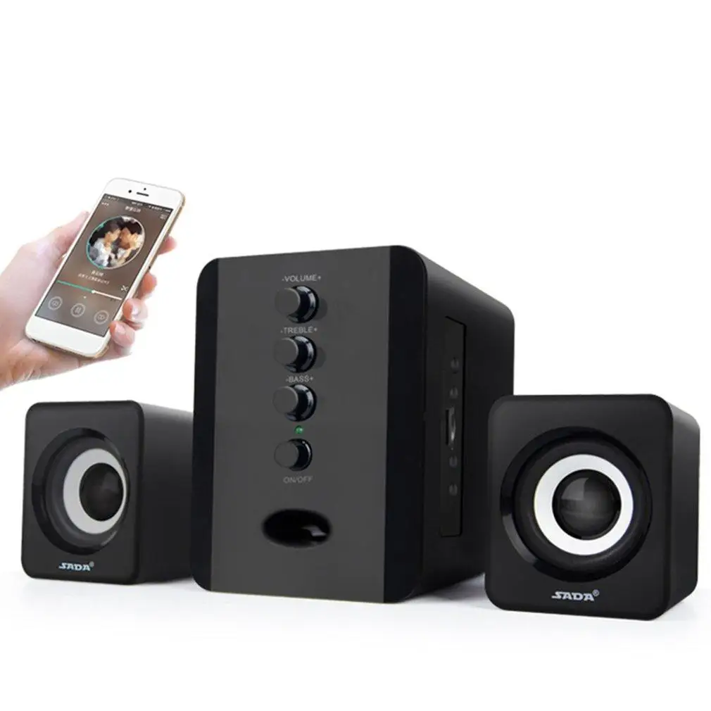 2.1 Pc-Lautsprecher Mit Bluetooth – Subwoofer, 3,5-Mm-Aux, Fm-Radio, Tf-Karte &Amp; Usb Für Musik Und Computer 2.1 Pc-Lautsprecher Mit Bluetooth – Subwoofer, 3,5-Mm-Aux, Fm-Radio, Tf-Karte &Amp; Usb Für Musik Und Computer - Image 6