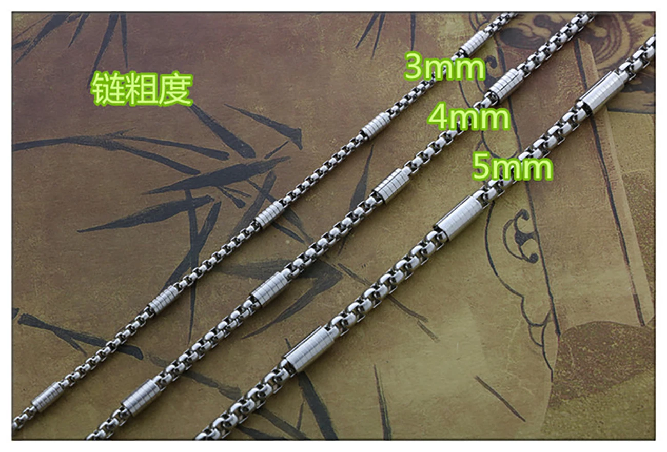 Neue Edelstahl Männer Und Frauen Halskette Quadratische Perle L Anhänger Buddha Kette Schmuck Geschenk Heißer Verkauf Neue Edelstahl Männer Und Frauen Halskette Quadratische Perle L Anhänger Buddha Kette Schmuck Geschenk Heißer Verkauf - Image 5
