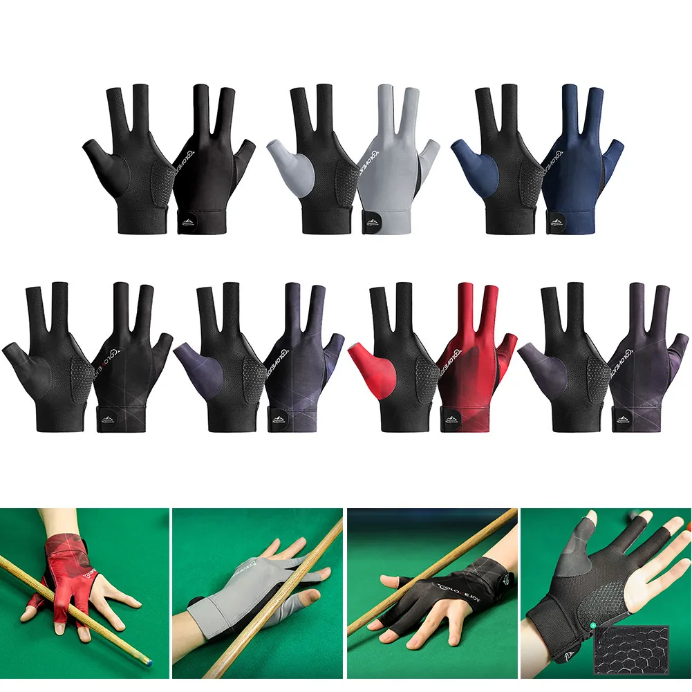 1Pc Professional Billiards Gloves Anti-Slip Pool Shooters Open 3 Fingers Glove Billiard Gloves High Quality Billiard Accessories 1Pc Professional Billiards Gloves Anti-Slip Pool Shooters Open 3 Fingers Glove Billiard Gloves High Quality Billiard Accessories - Image 3