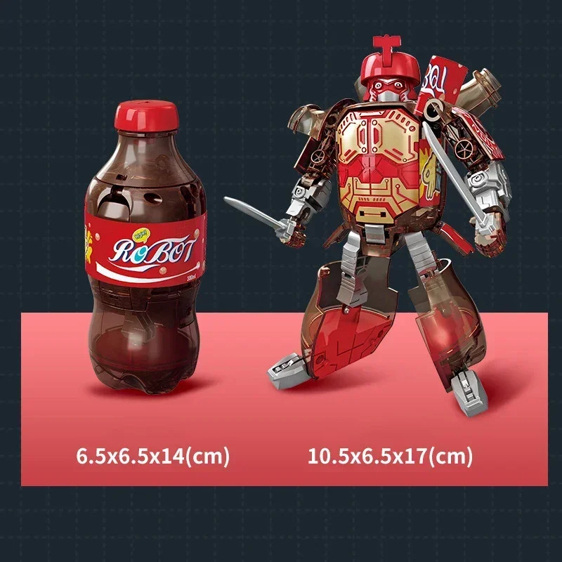 Cartoon Deformation Robot Simulated Bottled Soda Deformed Robot Action Figures Mecha Warrior Creative Model Toy Educational Toy Cartoon Deformation Robot Simulated Bottled Soda Deformed Robot Action Figures Mecha Warrior Creative Model Toy Educational Toy - Image 8