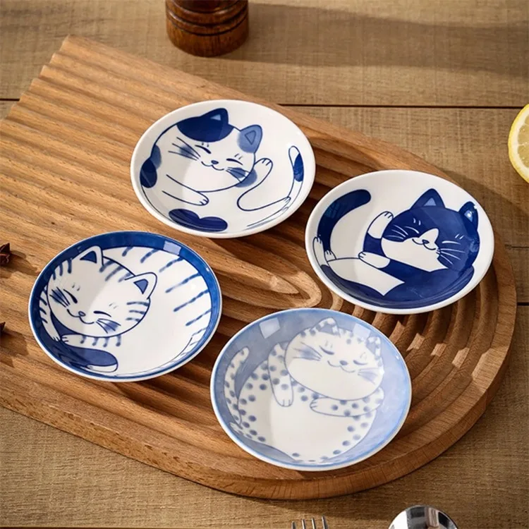 Creative Cartoon Lucky Cat Ceramic Dessert Sauce Dish Fruit Sushi Plate Creative Cartoon Lucky Cat Ceramic Dessert Sauce Dish Fruit Sushi Plate - Image 14