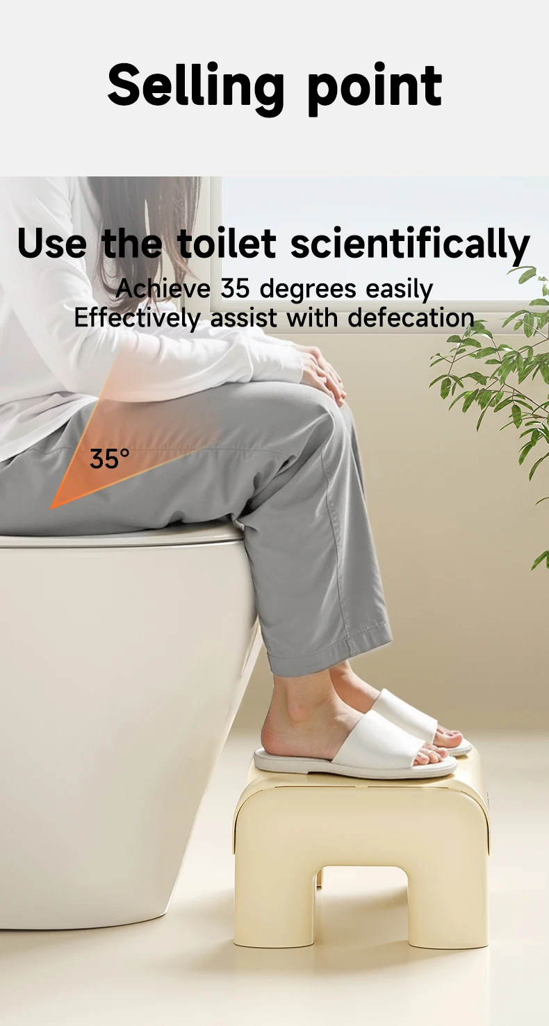 Uforu Toilet Stool Household Footstool Thickened Strong Anti-Slip Adult Squatting Aid Uforu Toilet Stool Household Footstool Thickened Strong Anti-Slip Adult Squatting Aid - Image 11