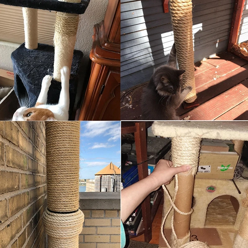 20/50M Pet Cat Scratch Durable Scratch Pole Climbing Frame Fine Sword Hemp Rope Pet Cat Scratchers 20/50M Pet Cat Scratch Durable Scratch Pole Climbing Frame Fine Sword Hemp Rope Pet Cat Scratchers - Image 19
