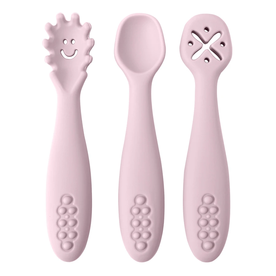 3Pcs Silicone Spoon Fork For Baby Utensils Set Feeding Food Toddler Learn To Eat Training Soft Fork Cutlery Children'S Tableware 3Pcs Silicone Spoon Fork For Baby Utensils Set Feeding Food Toddler Learn To Eat Training Soft Fork Cutlery Children'S Tableware - Image 9