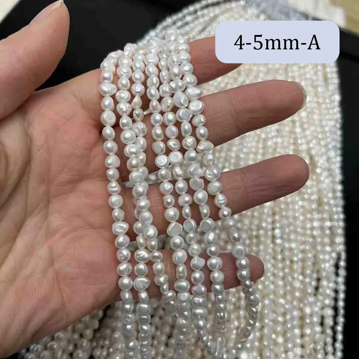 4–5 Mm Barocke Gestreifte Kleine Perlen, Natürliche Süßwasserperlen Für Schmuckherstellung, Zubehör, Diy-Halskette, Armband, Zubehör 4–5 Mm Barocke Gestreifte Kleine Perlen, Natürliche Süßwasserperlen Für Schmuckherstellung, Zubehör, Diy-Halskette, Armband, Zubehör - Image 7