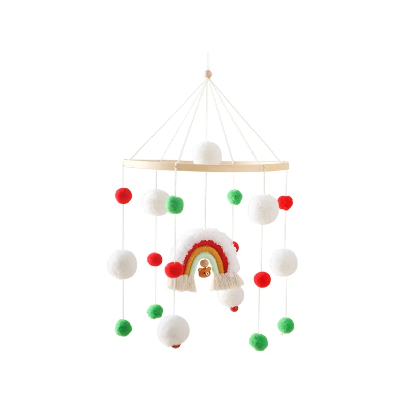 Babymobile Mit Holzrasseln, Weichen Filz-Tierfiguren, Musikbox Und Hängespielzeug Für Neugeborene – Babygeschenke Babymobile Mit Holzrasseln, Weichen Filz-Tierfiguren, Musikbox Und Hängespielzeug Für Neugeborene – Babygeschenke - Image 11