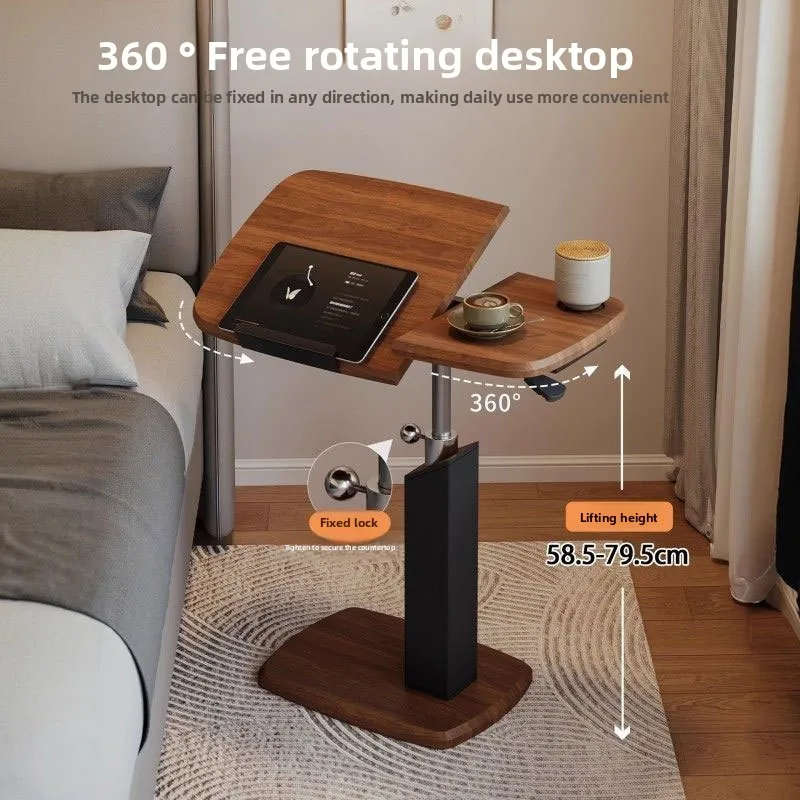 Lifting Table Living Room Sofa Small Table Removable Bedside Computer Table Saddle Leather Desktop Flip Small Side Table Coffee Lifting Table Living Room Sofa Small Table Removable Bedside Computer Table Saddle Leather Desktop Flip Small Side Table Coffee