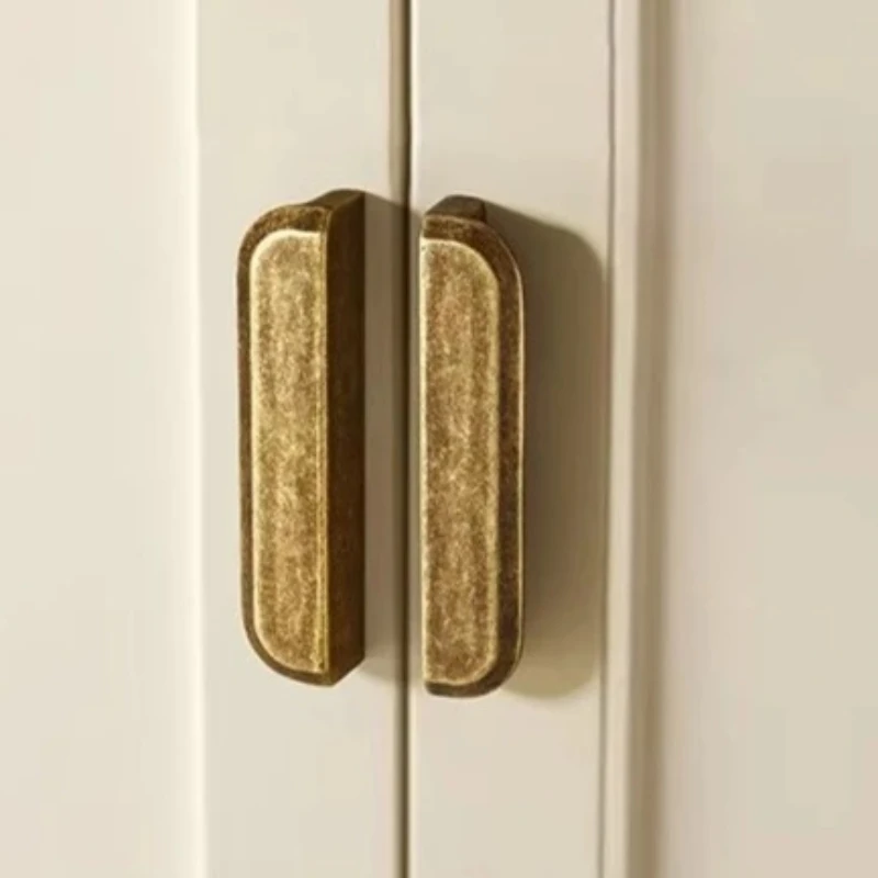 Antique Bronze Cabinet Door Handles Nordic Wardrobe Drawer Handles Retro Aged Solid Zinc Alloy Handles In Antique Bronze Color Antique Bronze Cabinet Door Handles Nordic Wardrobe Drawer Handles Retro Aged Solid Zinc Alloy Handles In Antique Bronze Color - Image 2