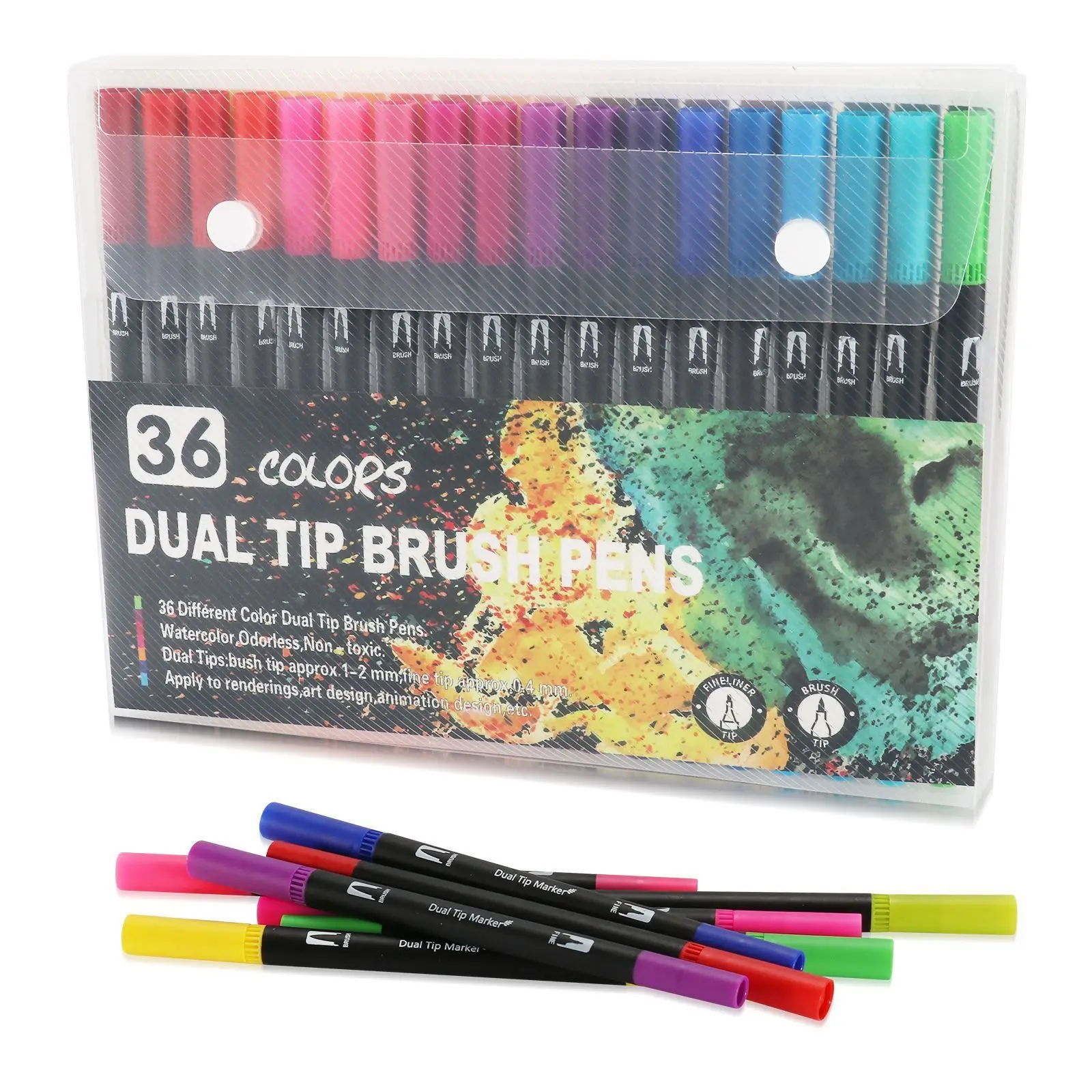 120 Farben Filzstift Zeichnen Aquarell Kunstmarker Stift Doppelseitiger Pinsel Fineliner Farbstift-Set Für Kunst Kalligraphie Malerei 120 Farben Filzstift Zeichnen Aquarell Kunstmarker Stift Doppelseitiger Pinsel Fineliner Farbstift-Set Für Kunst Kalligraphie Malerei - Image 7