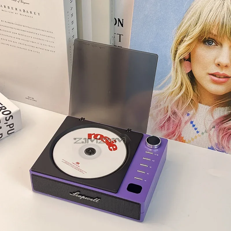 Retro Cd-Musikplayer Mit Bluetooth-Lautsprecher – Tragbarer Disc-Player Im Vintage-Stil Für Zuhause, Musik &Amp; Als Nostalgisches Geschenk Retro Cd-Musikplayer Mit Bluetooth-Lautsprecher – Tragbarer Disc-Player Im Vintage-Stil Für Zuhause, Musik &Amp; Als Nostalgisches Geschenk - Image 9